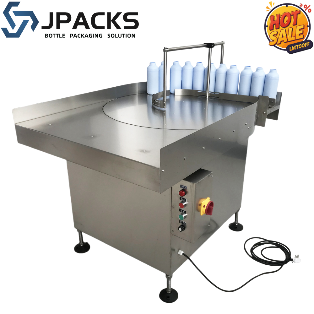 JGP High Quality Rotary Bottle Feeding Turntable Bottle Unscrambler